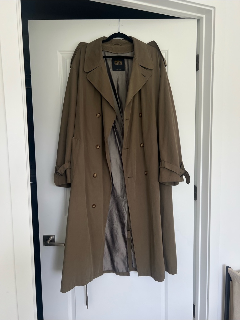 Men's Trench Coat - Taupe Brown Lightweight Trench